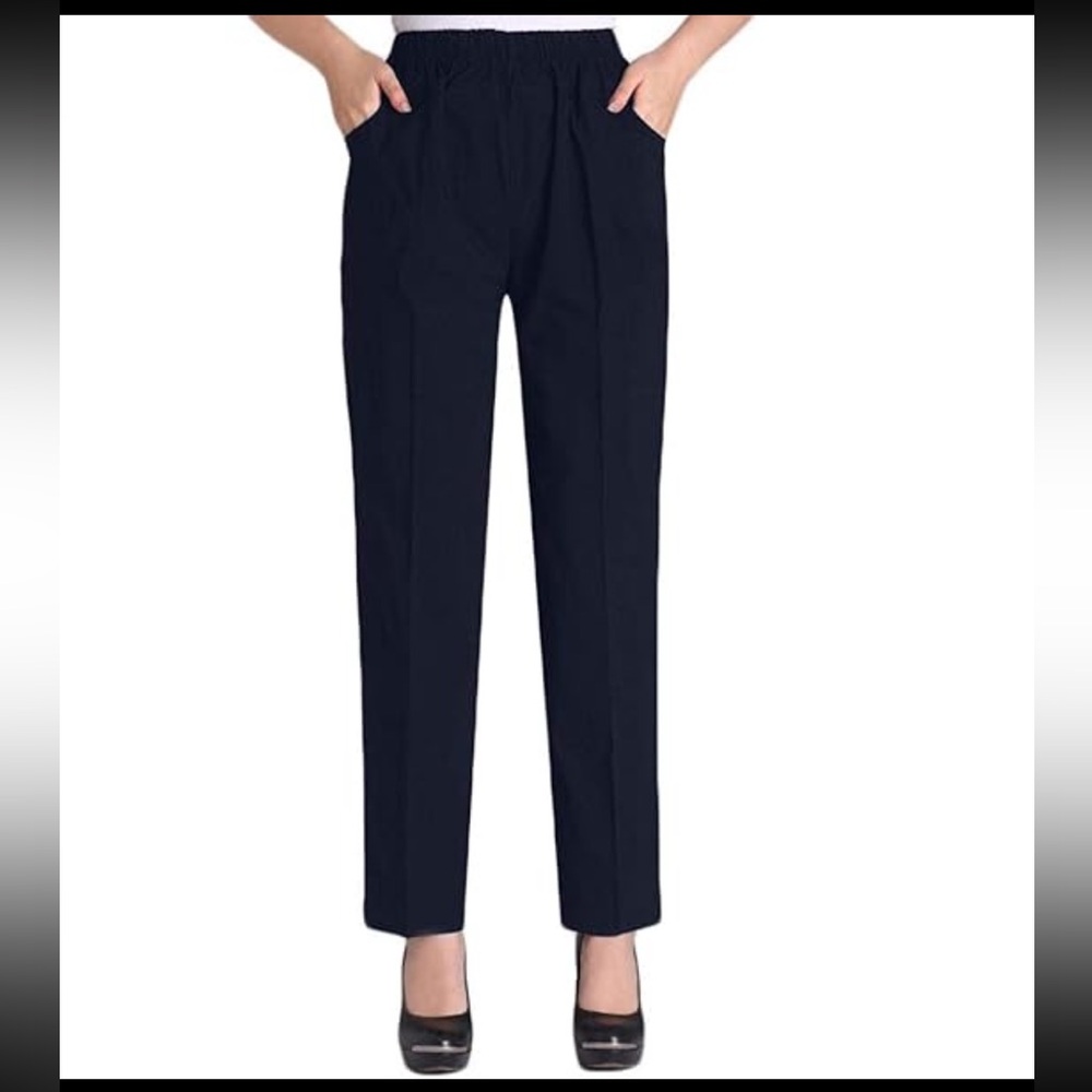 Max Studio Blue Straight Leg Pants Professional Tailoring